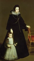 Dona Antonia de Ipenarrieta y Galdos (1599-1635) en haar zoon, c.1631
